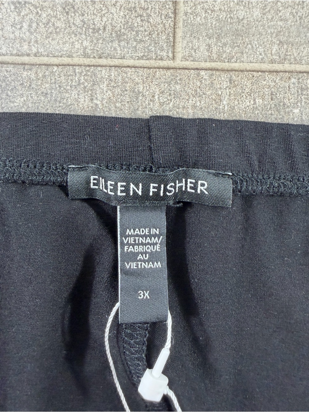 NEW Eileen Fisher Black Stretch Ankle Pants - Picture 6 of 8